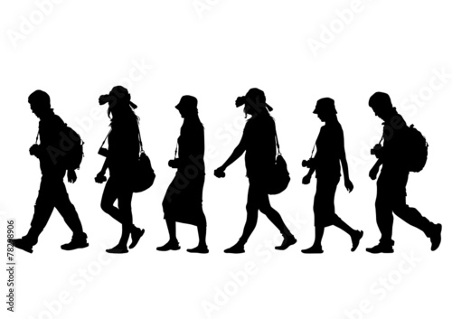 Tourist people