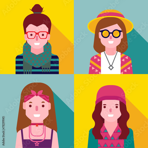 Hipster girls