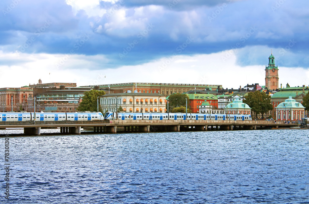 Central bridge in Stockholm, Sweden