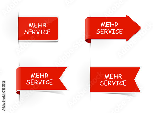 Schild mehr Service