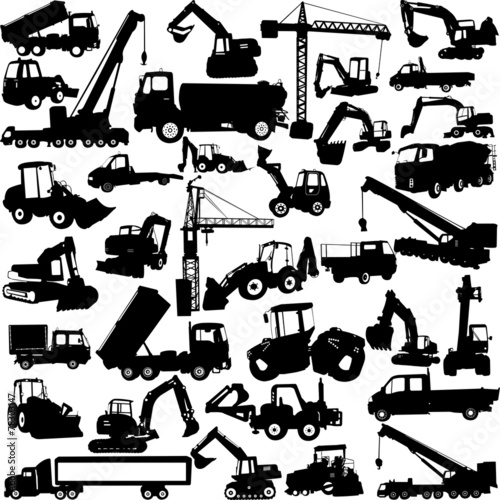 construction machine big collection - vector