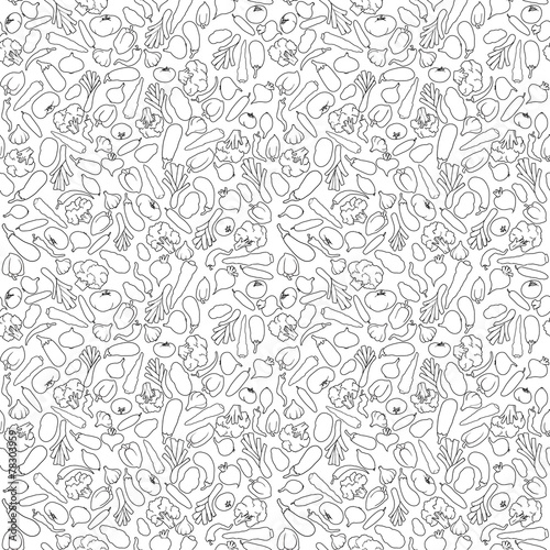 veggies seamless pattern