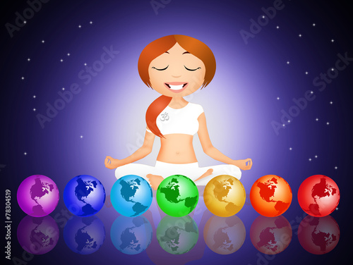 Wallpaper Mural Seven Chakras Torontodigital.ca