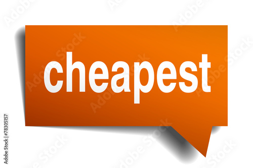 cheapest orange isolated sticker