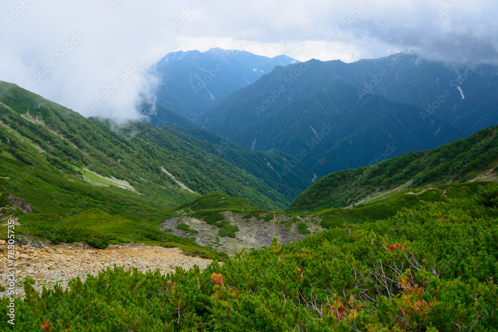 Obraz premium Mt.Senjo in the Southern Japan Alps, Nagano and Yamanashi, Japan