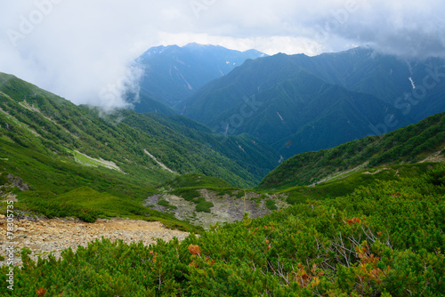Mt.Senjo in the Southern Japan Alps, Nagano and Yamanashi, Japan photo