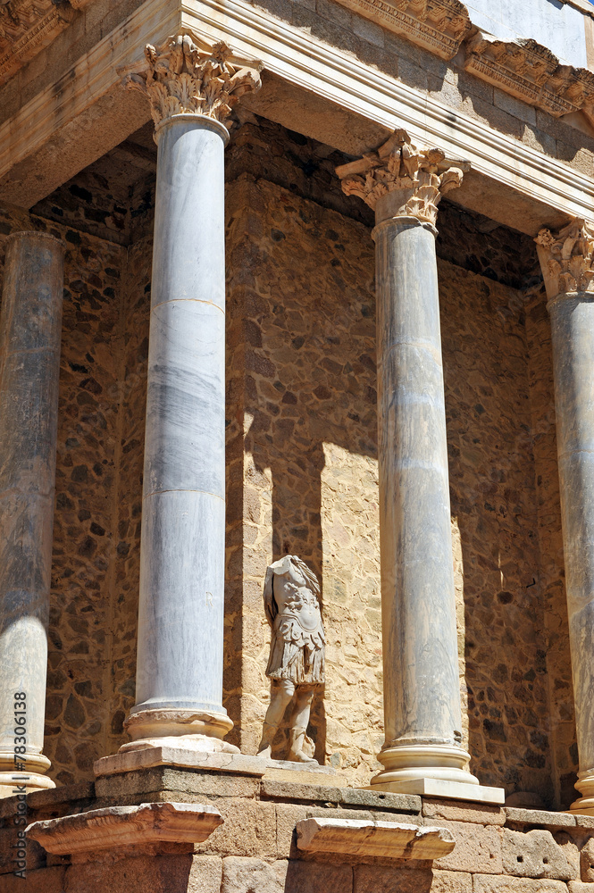 Roman Theatre of Merida, Badajoz province, Spain