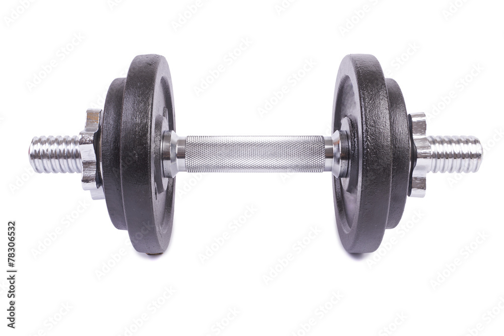 Dumbbells isolated on white background Dumbbells isolated on white background