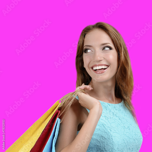 Beautiful young woman with ...
