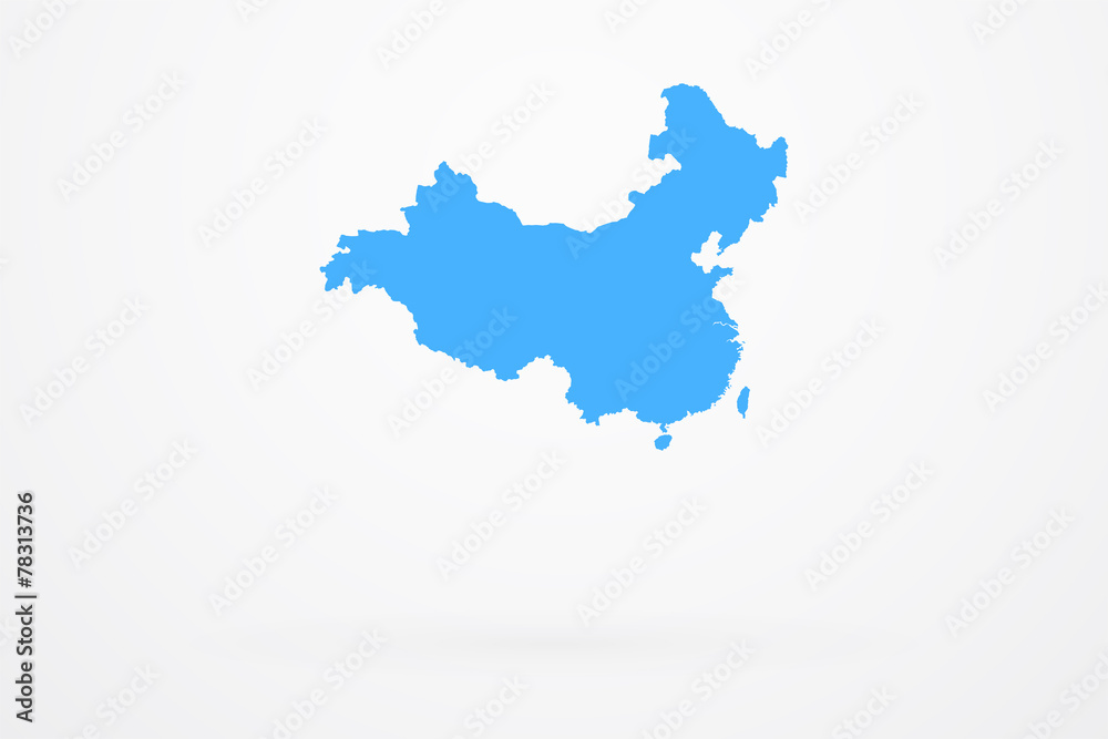 Fototapeta premium China Country Vector Map