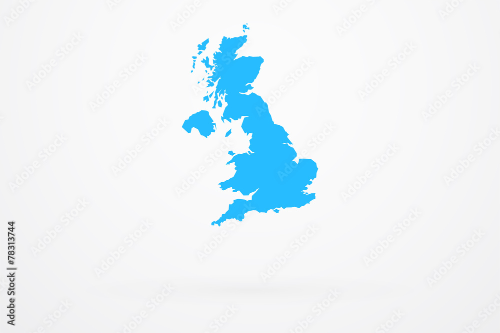 Obraz premium England Country Vector Map