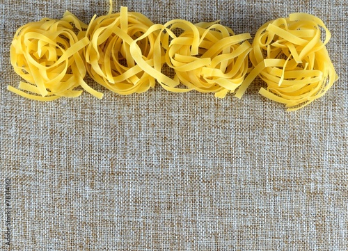 various types of Italian pasta photo