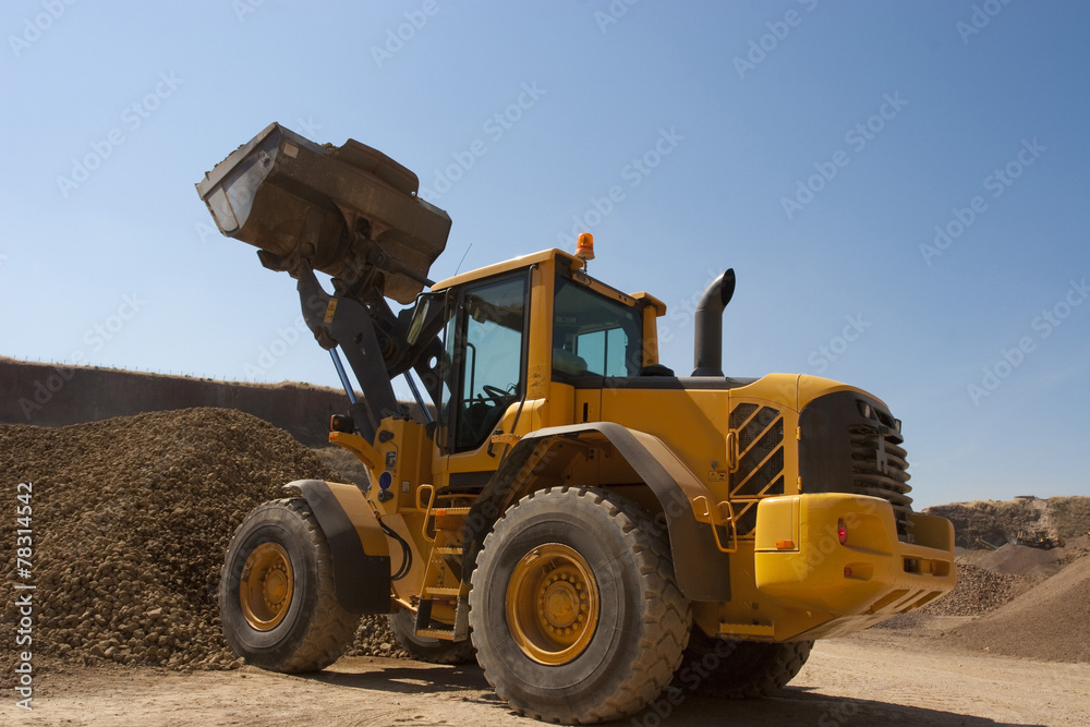 Fototapeta premium bulldozer in action