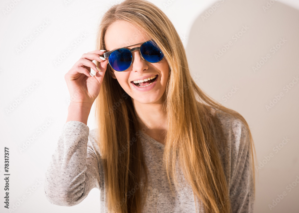 Naklejka premium Girl
