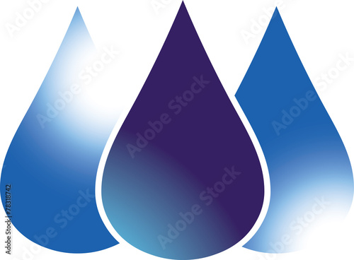 Blue drop