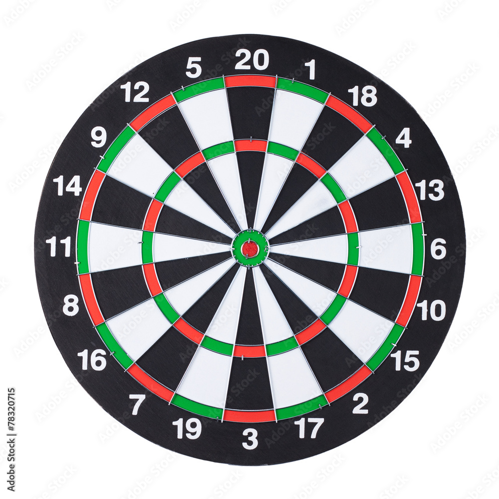 dartboard isolated over white background