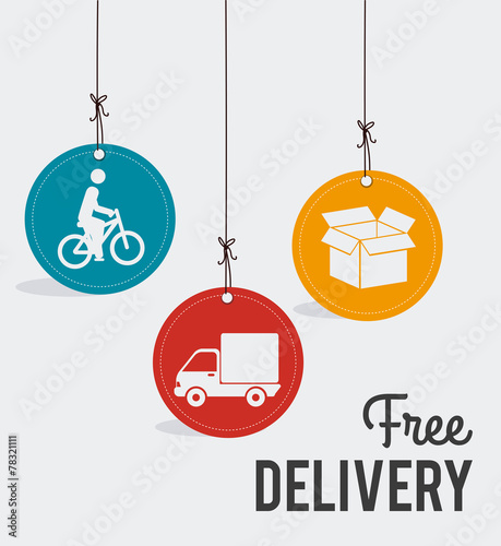 Delivery design, vector illustration.
