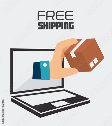 Delivery design, vector illustration.