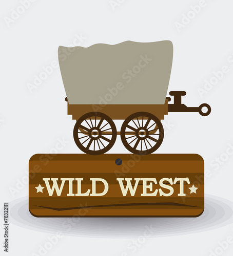 Western design, vector illustration.