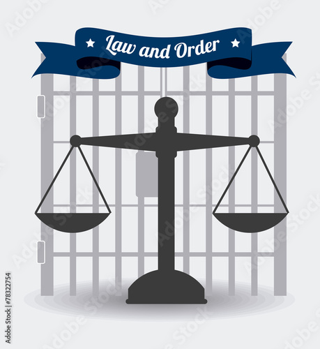 Law design, vector illustration.