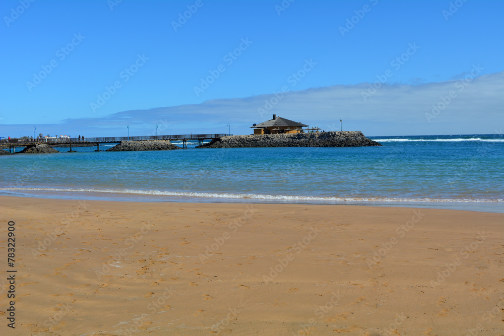 Beatiful tropical beach on Canary Island Fuerteventura Spain