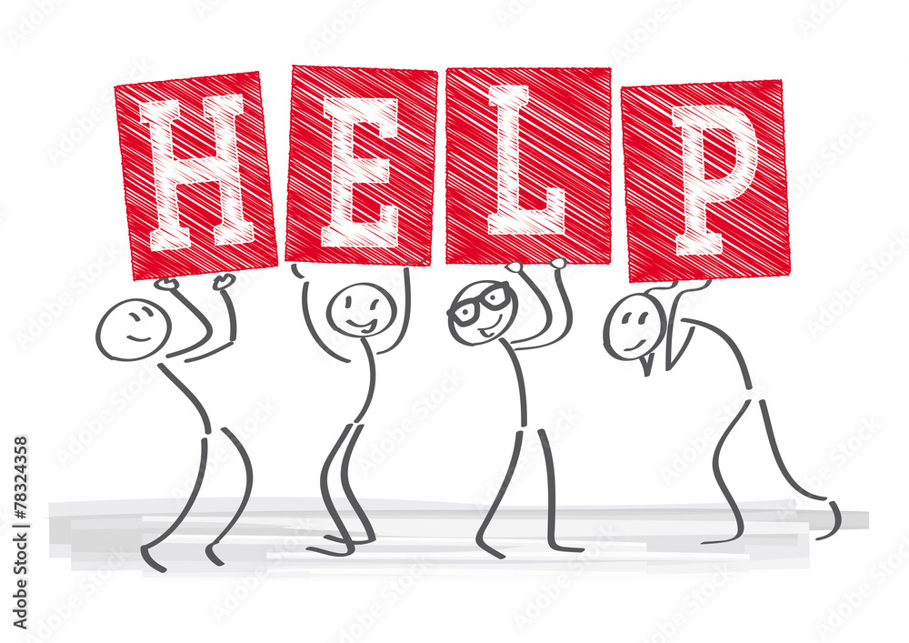 Obraz premium Hilfsangebot, Service