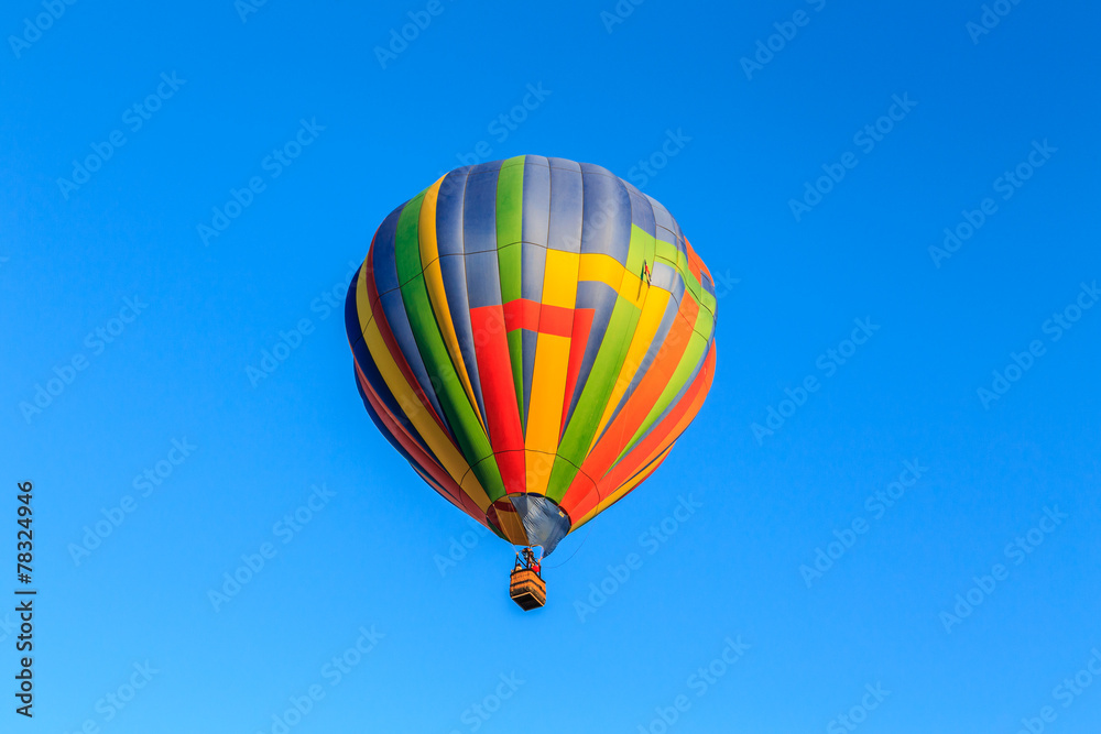 Naklejka premium Balon na gorące powietrze