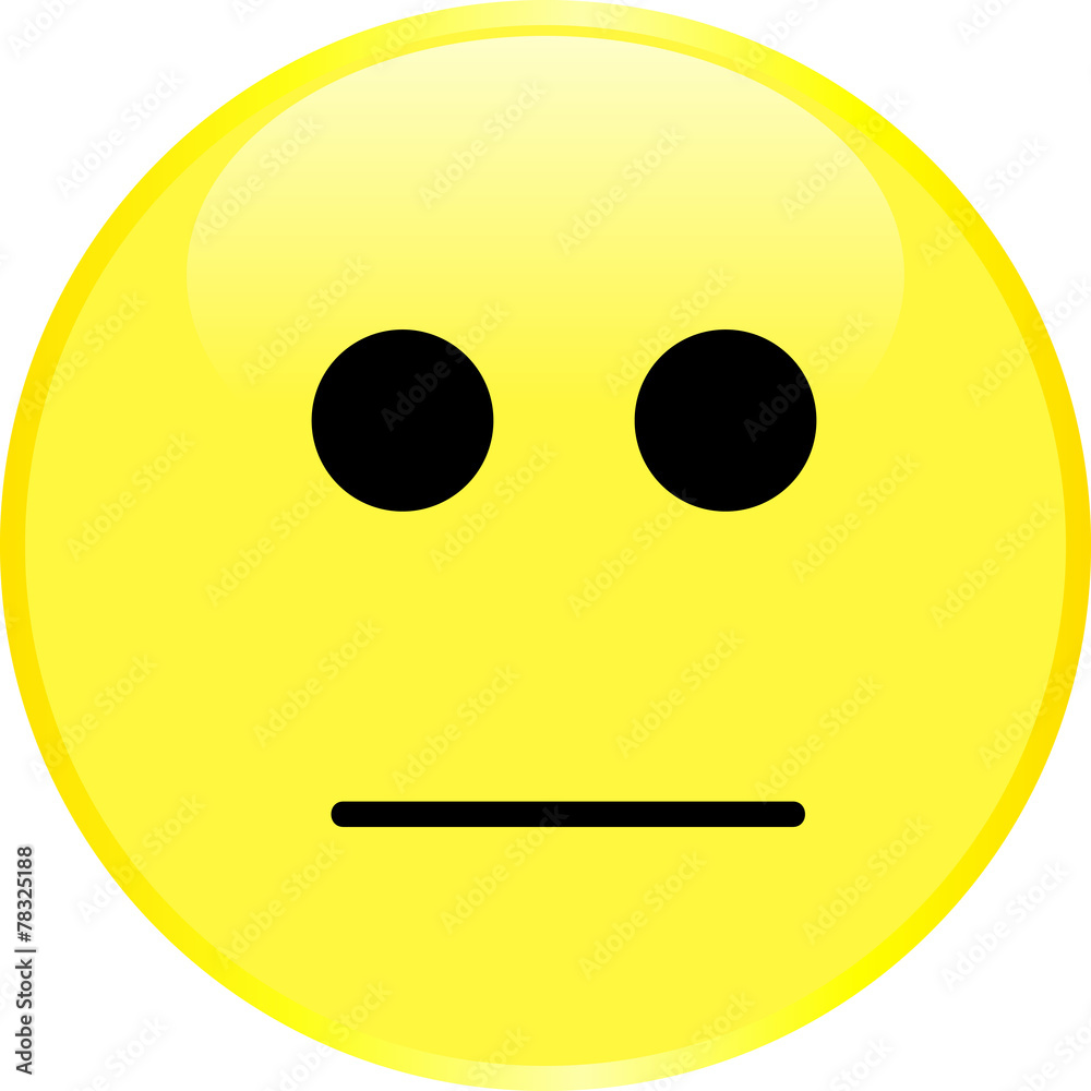 Fototapeta premium Yellow smiley face.