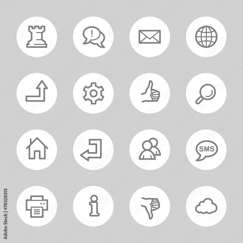 Web & internet icons set Web & internet icons set
