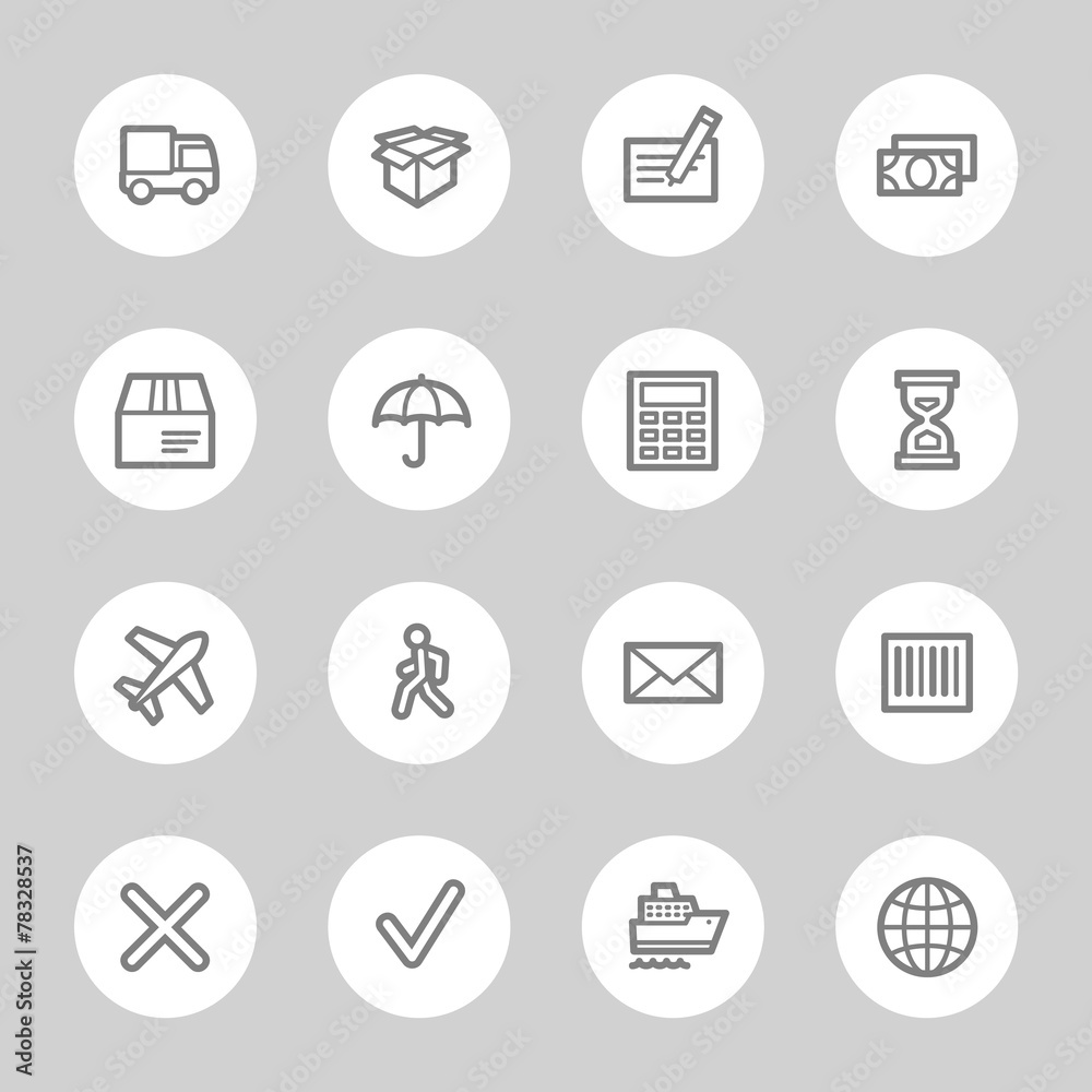Delivery web icons set Delivery web icons set