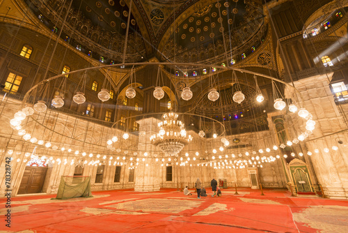 Fototapeta Inside of the mosque of Muhammad Ali, Saladin Citadel of Cairo