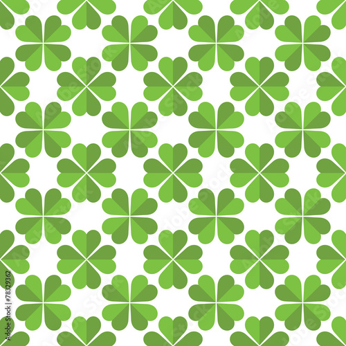 Seamless Saint Patricks day clover background.