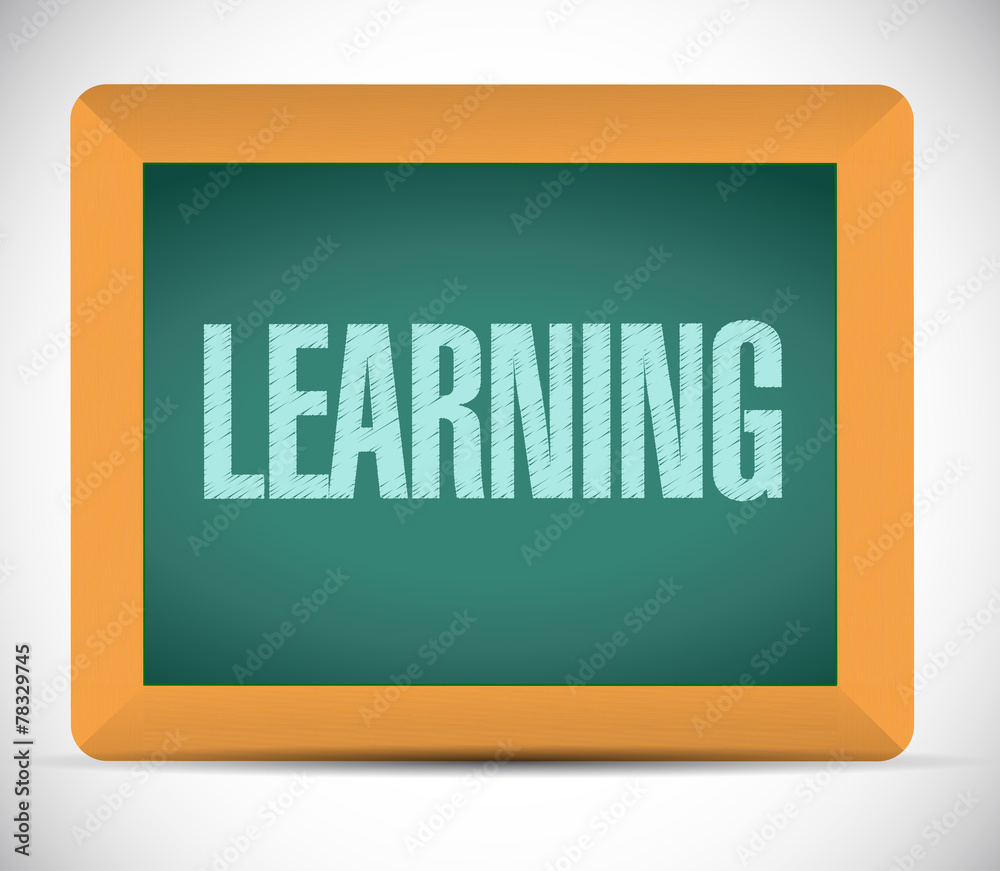 learning board sign illustration design learning board sign illustration design