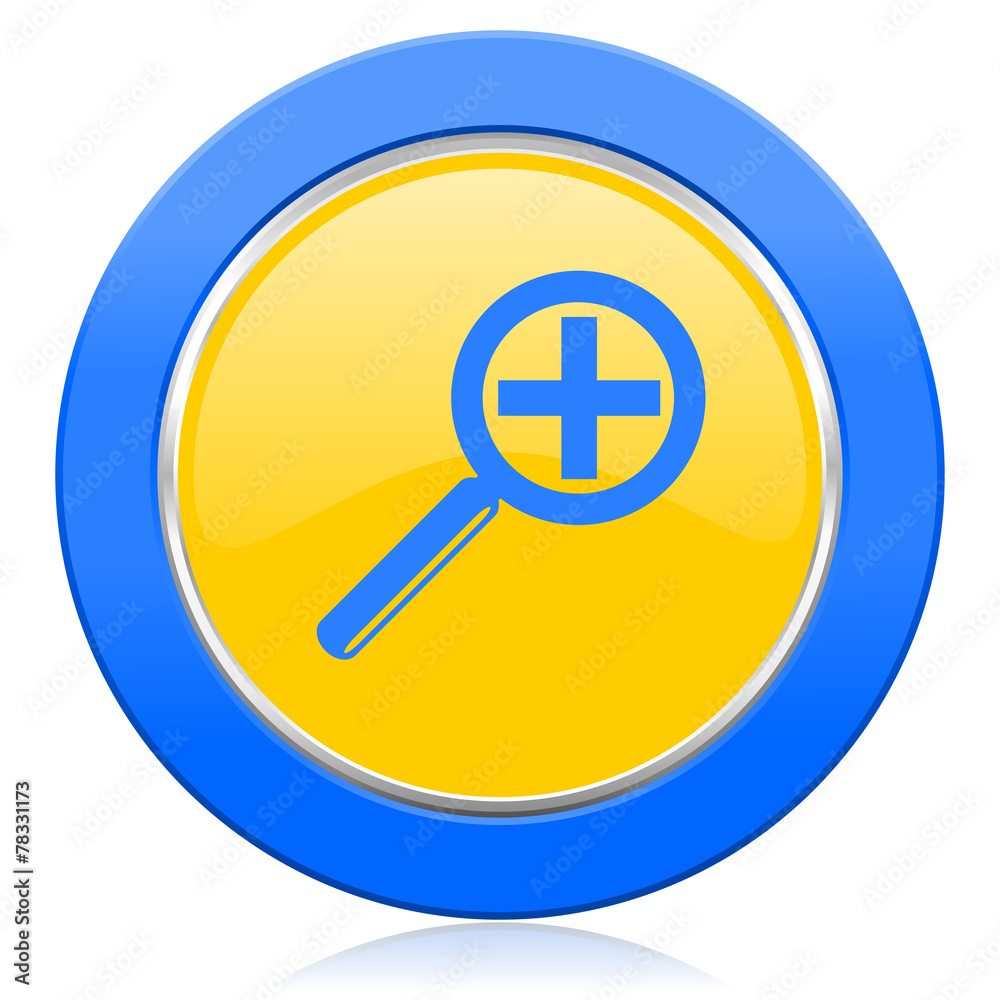 lens blue yellow icon lens blue yellow icon