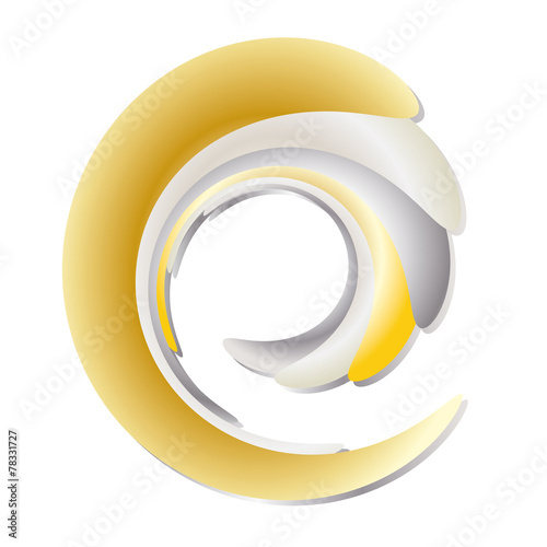 Wirbel aus Metallen - Logo für Schmuck, Edel, Edelmetalle, deko, Dekoration