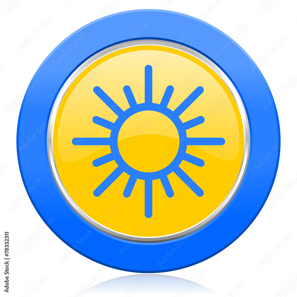 sun blue yellow icon waether forecast sign sun blue yellow icon waether forecast sign