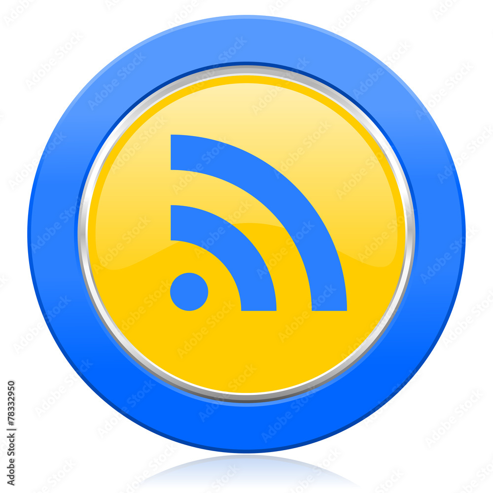 rss blue yellow icon rss blue yellow icon