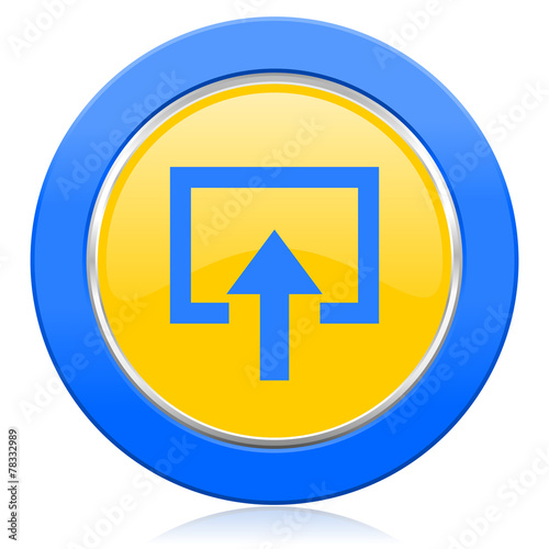 enter blue yellow icon Free Download enter blue yellow icon - GFXLoad