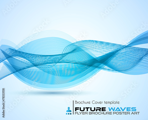 Abtract waves background for brochures and flyers design.