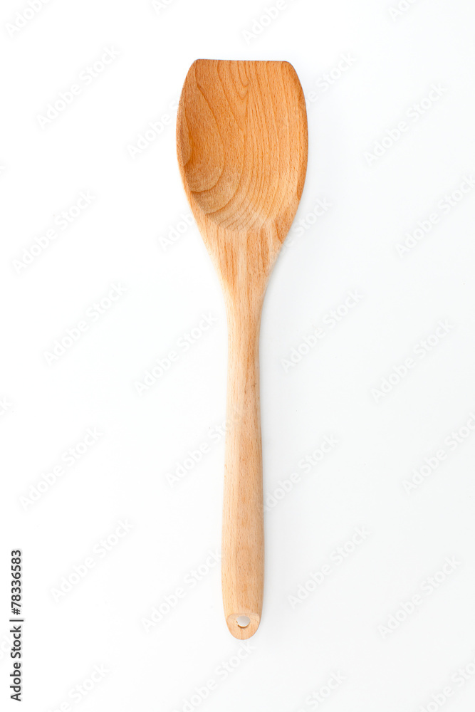Wooden spatula wood white background, kitchen utensils Wooden spatula wood white background, kitchen utensils