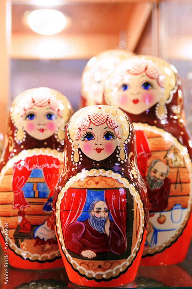 Fototapeta premium Russian National Toy. Мatrioshka