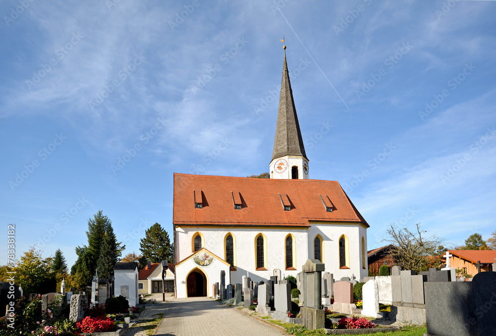 Upper Bavaria Germany: Parish Church of St George in Otterfing