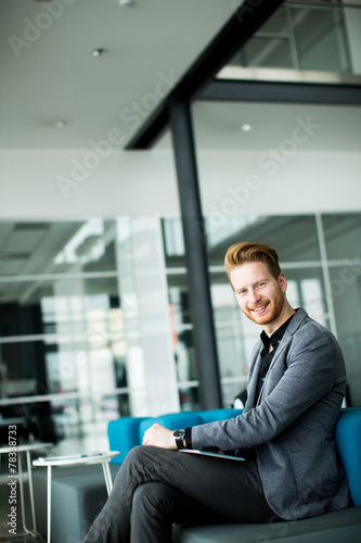 Young man in the office