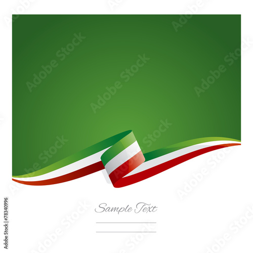 New abstract Mexico flag ribbon