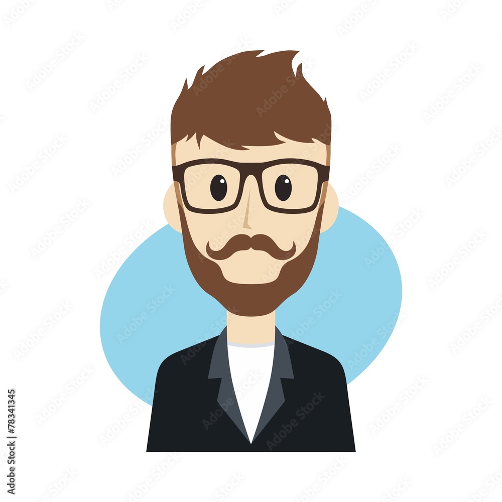 man cartoon character