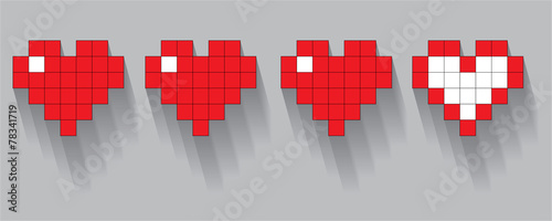 Retro Game hearts