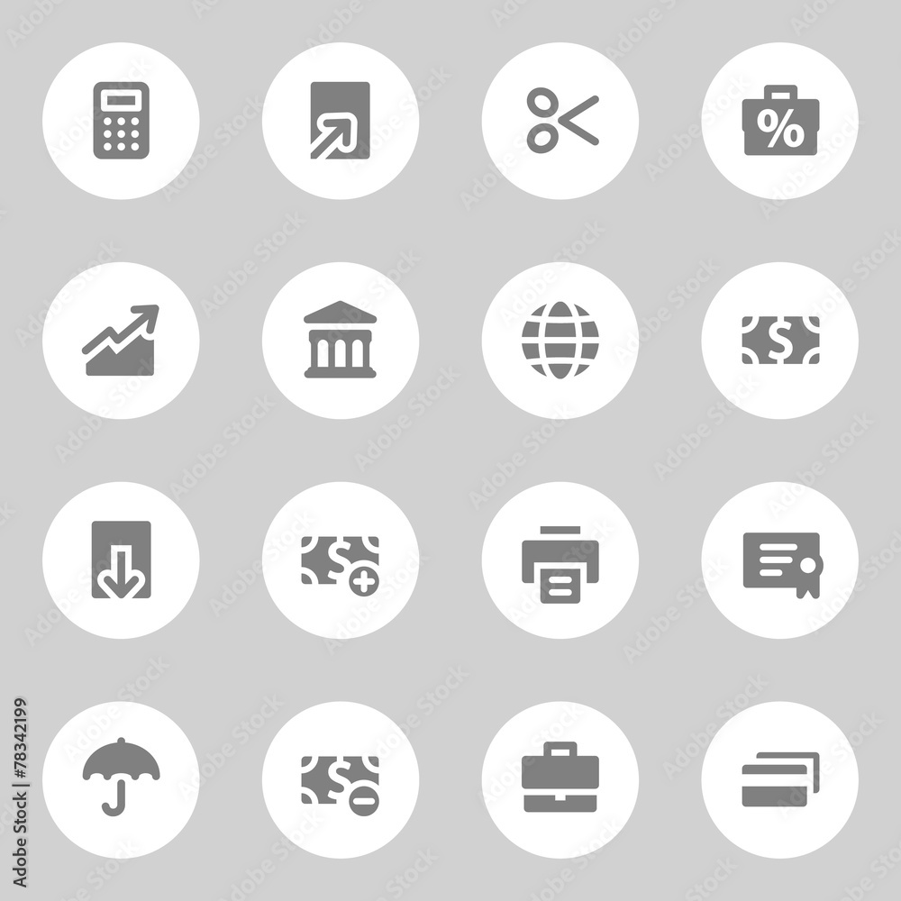 Finance web icons set Finance web icons set