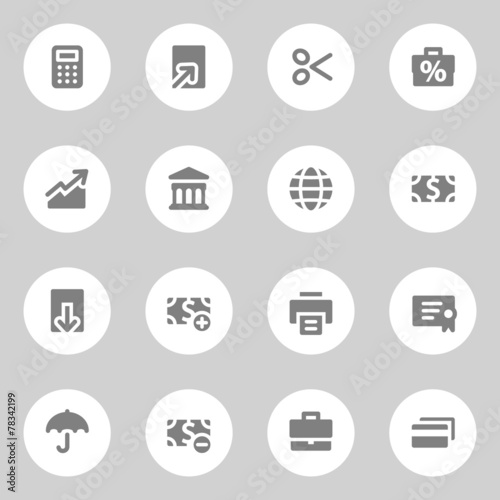 Finance web icons set