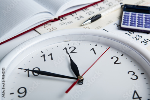 Wallpaper Mural business stil life with clockface Torontodigital.ca