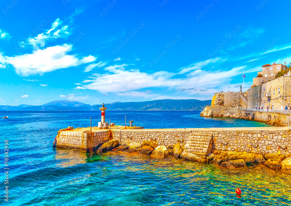 the pictorial port of Hdra island in Greece. HDR processed the pictorial port of Hdra island in Greece. HDR processed